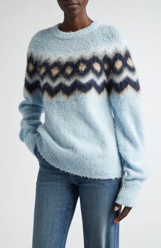 Ezra Fair Isle Alpaca & Merino Wool Blend Sweater