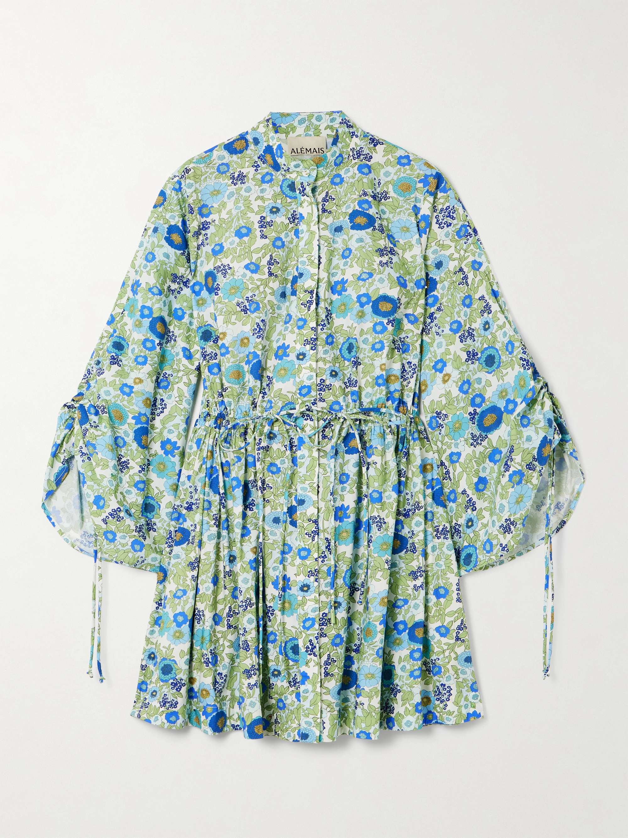Pam Floral-Print Organic Cotton-Poplin Mini Dress