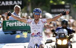 David Garcia Dapena (Xacobeo Galicia) celebrates