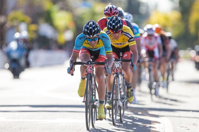 One teammate left to help Travis McCabe (Smart Stop) hold on to yellow
