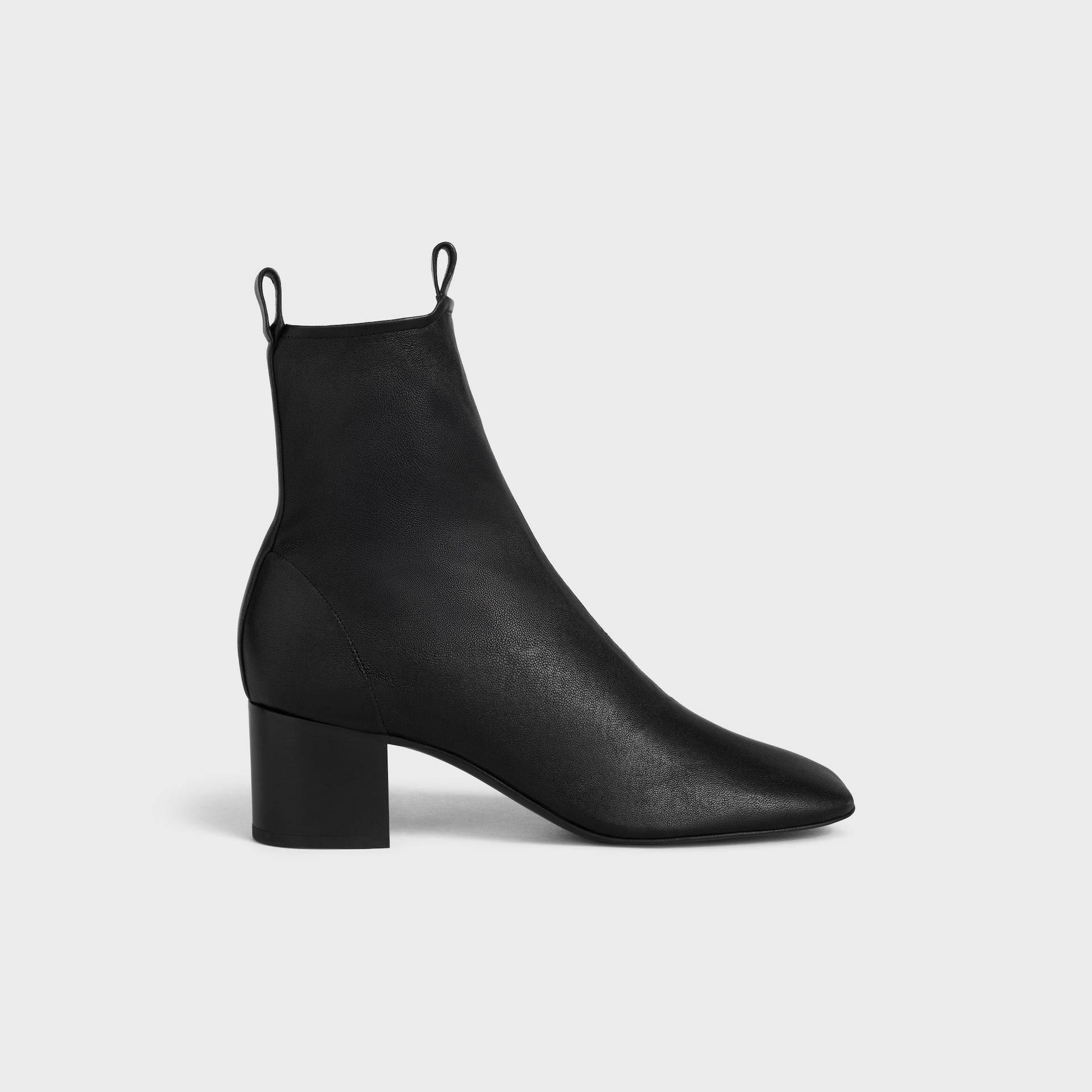 Cheri - Zipped Boot in Stretch Lambskin