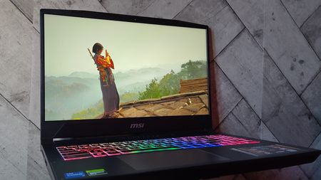 Assassin's Creed Shadows running on MSI Katana 15 HX B14W