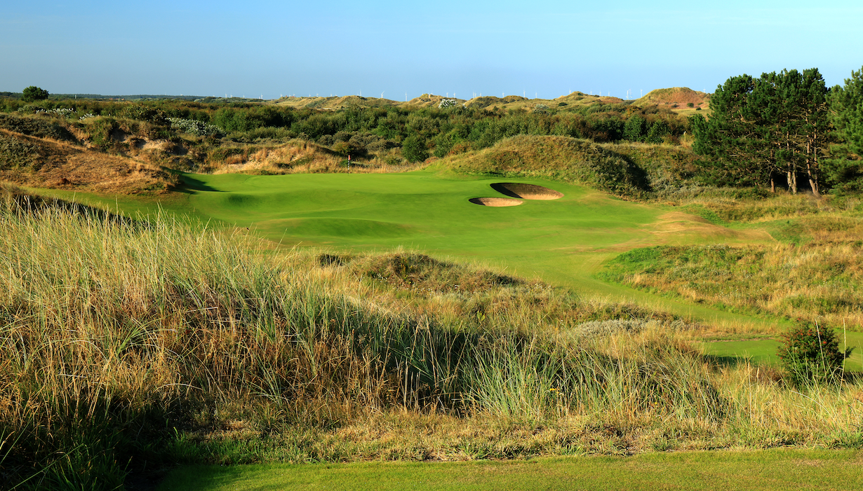 The par 3 12th hole at Royal Birkdale