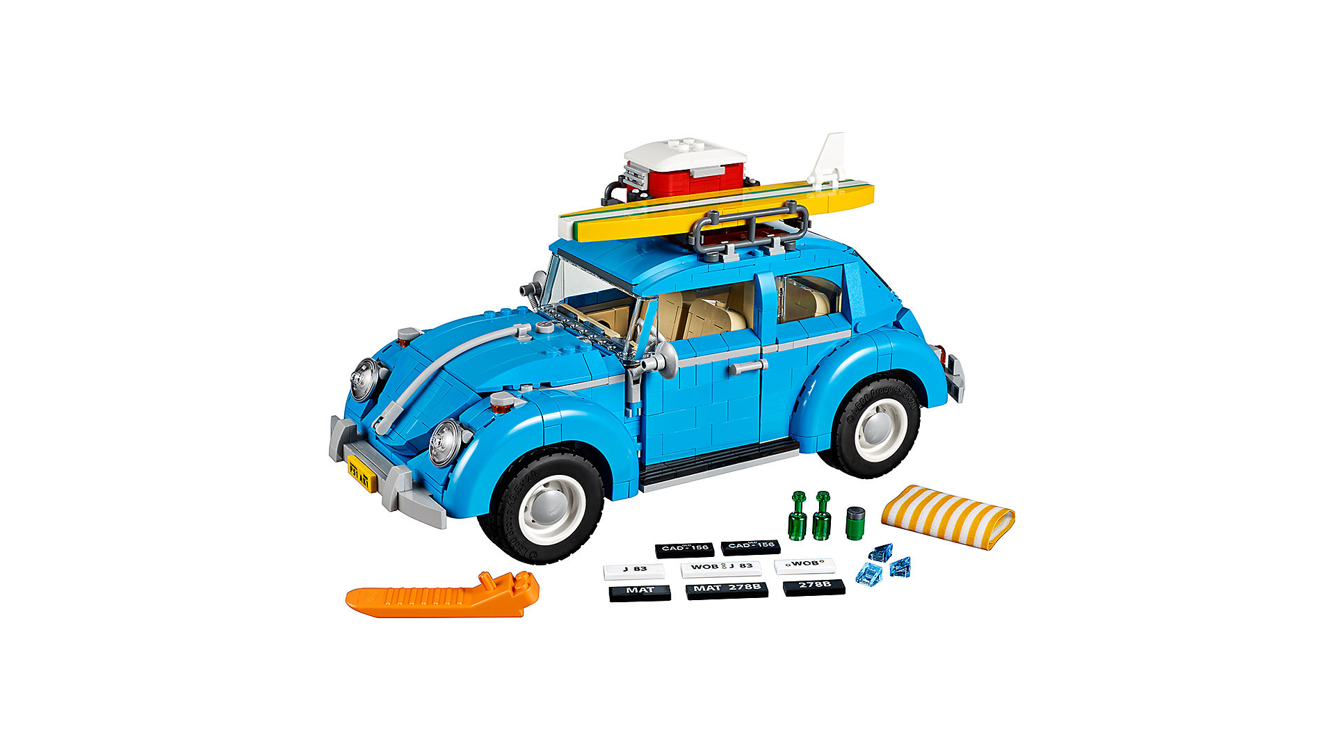 Lego Creator Volkswagen Beetle on white background