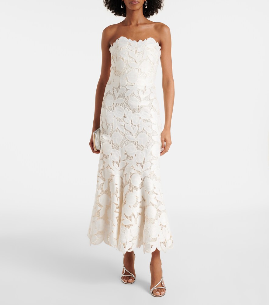 Valetta Embroidered Midi Dress