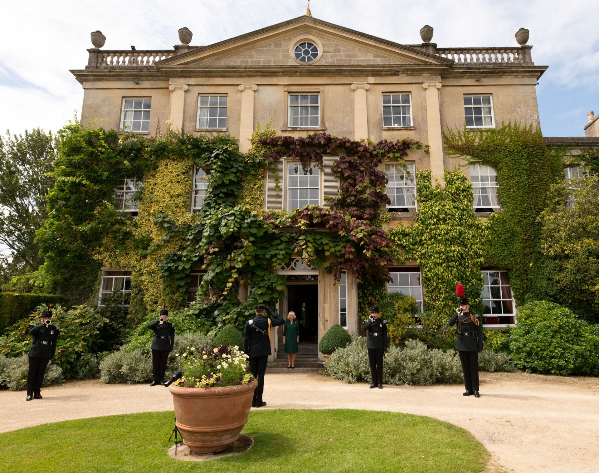 Exterior of Highgrove House in Tetbury in Gloucestershire