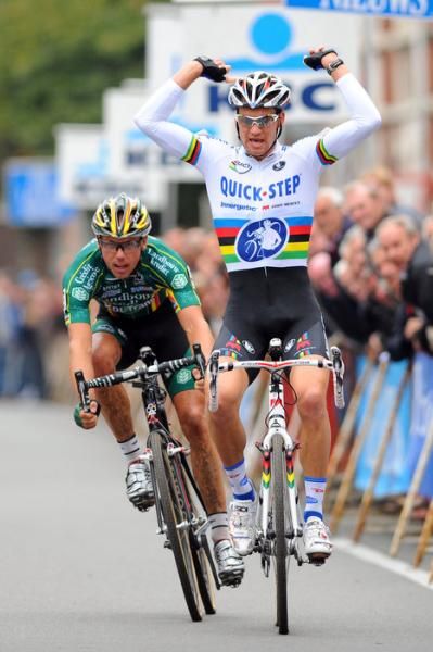 Sven Nys was out-paced by the World Champion in Ardooie