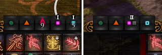 An example of how Baldur's Gate 3 could have colour-blind friendly spell slots, but just doesn't.