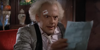 Back to the Future Dr. Emmett Doc Brown Christopher Lloyd Universal Pictures