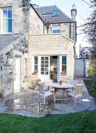 Sandstone house and sympathetic extension
