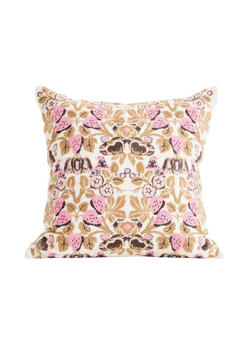 Cordelia Embroidered Cotton Cushion