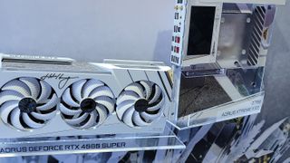 Gigabyte Aorus Ice GPU and motherboard showcased at Computex 2024