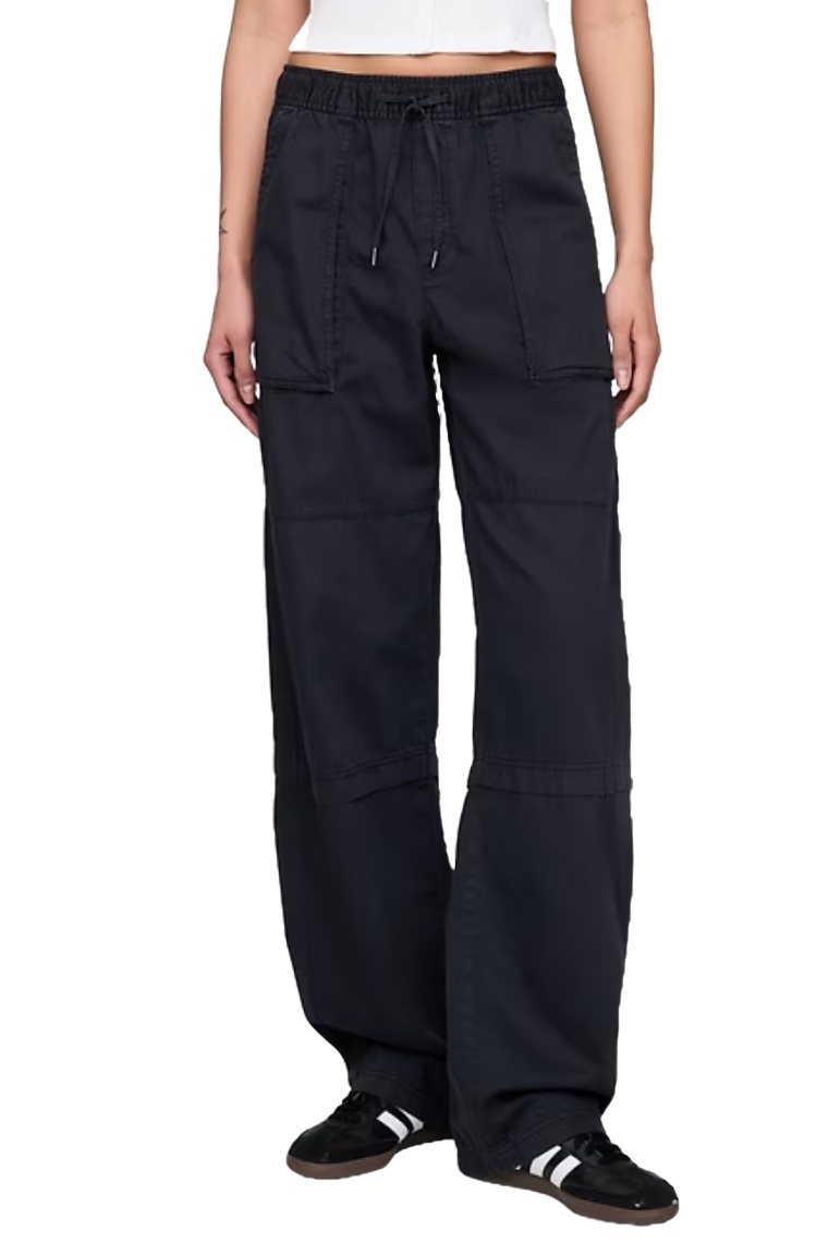 Mid Rise Easy Utility Barrel Pants