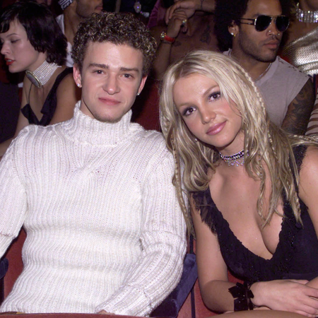 Britney Spears and Justin Timberlake at the MTV Music Video Awards 2000