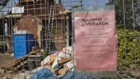 Planning Application sign for Chapel Conversion