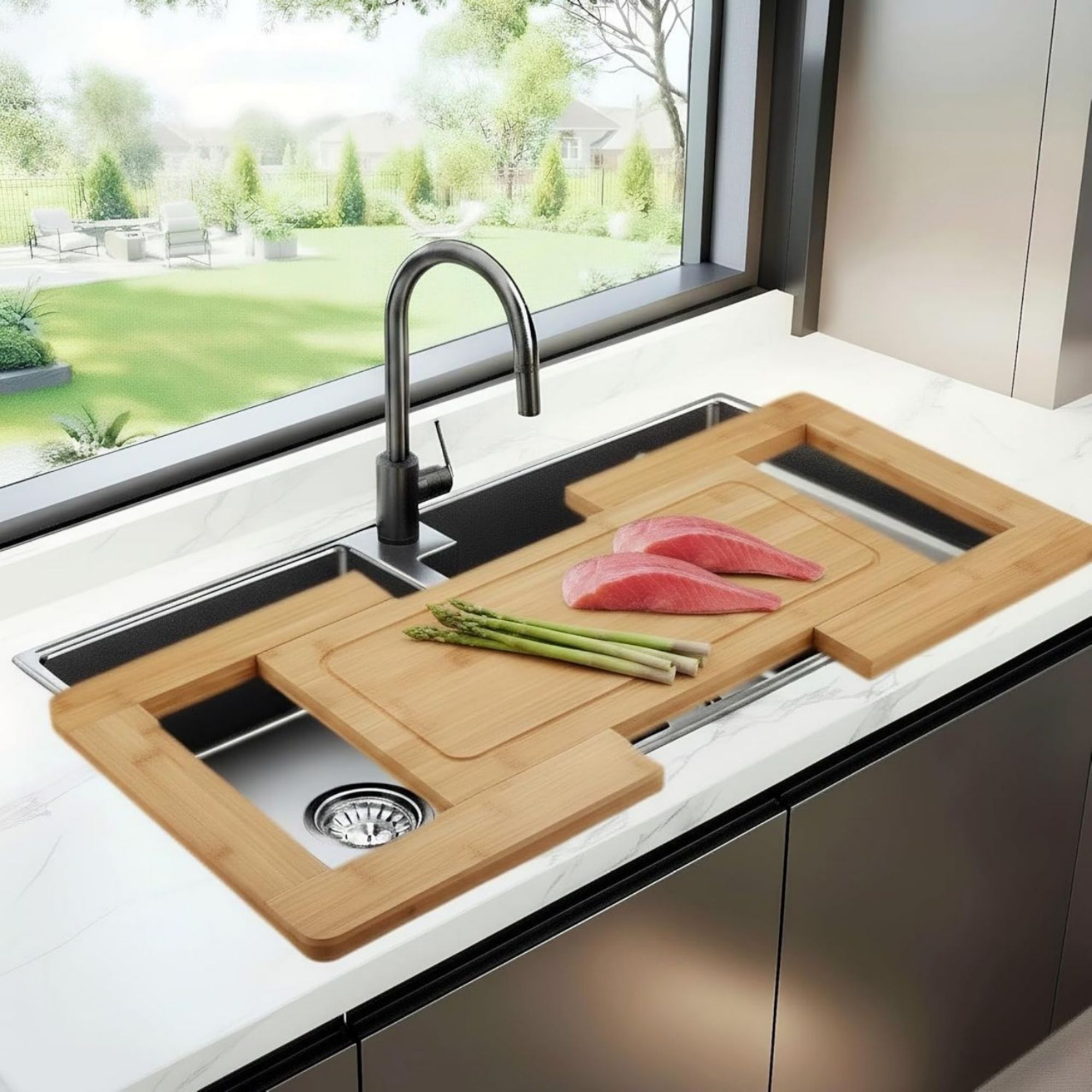 Kitchen Over The Sink Cutting Board
