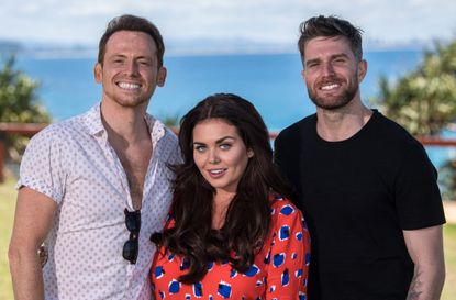 Scarlett Moffatt, Joe Swash, and Joel Dommett