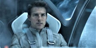 Oblivion Tom Cruise buckled into his space pod