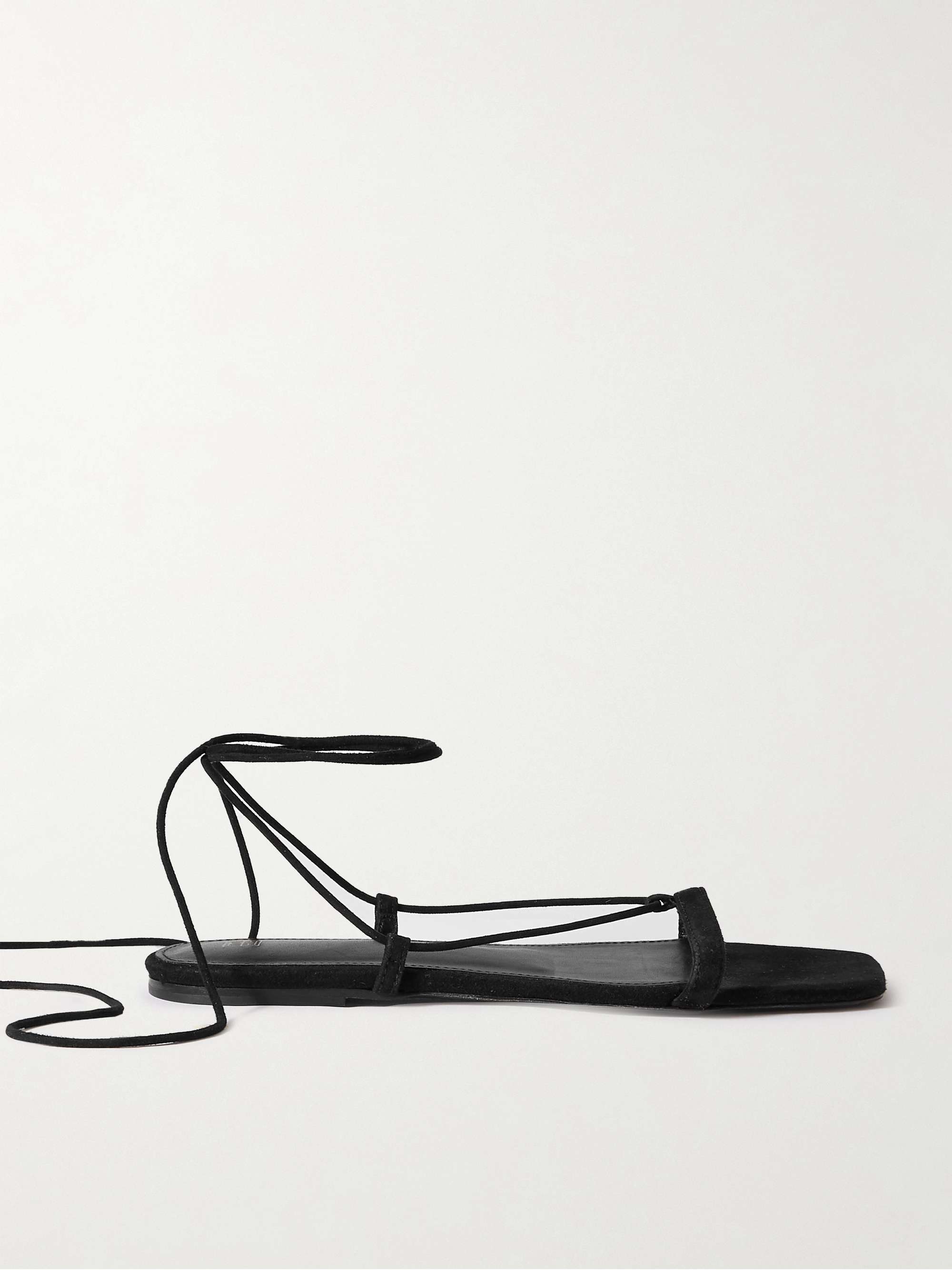 + Net Sustain Suede Lace-Up Sandals