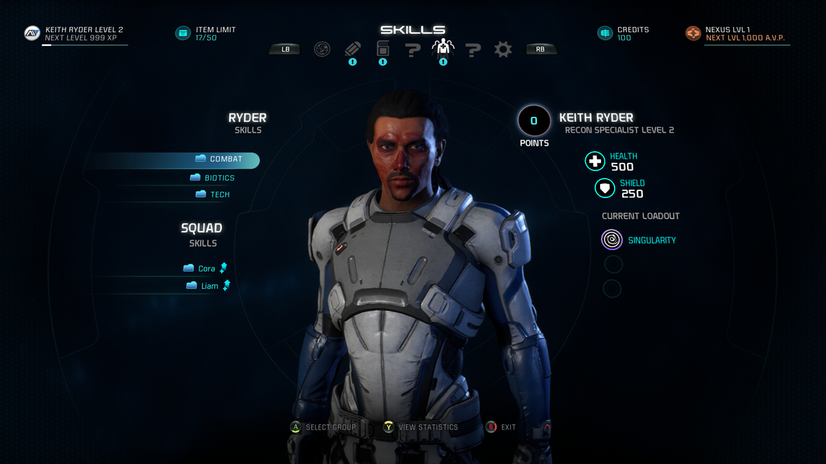 Keith Valdez &mdash; I'm not sure if I could stomach playing all of Andromeda looking like that. It's a good looking base, but this Ryder seems to have had an adverse reaction to cryo-sleep.