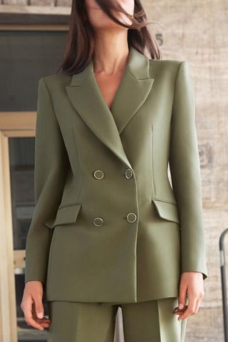 Zara Double-breasted Blazer