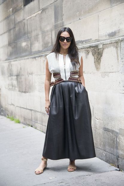 The Faux Leather Skirt