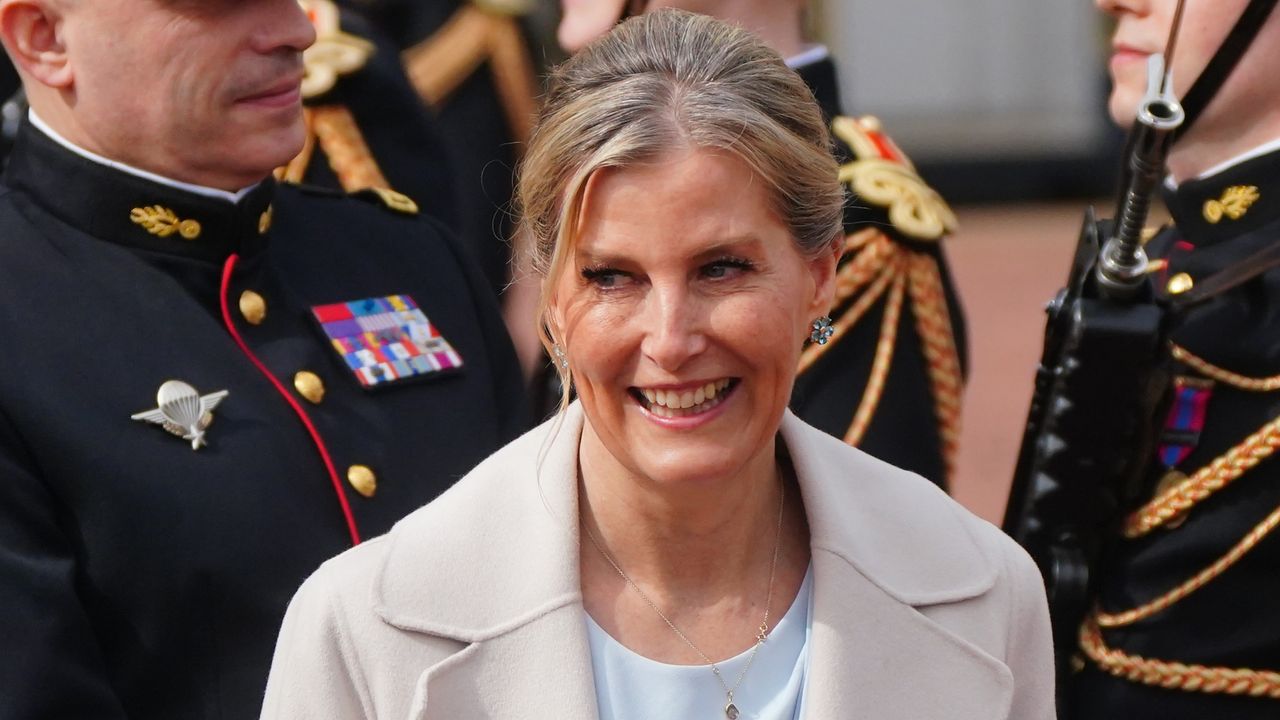 Duchess Sophie attends the Changing of the Guard at Buckingham Palace 