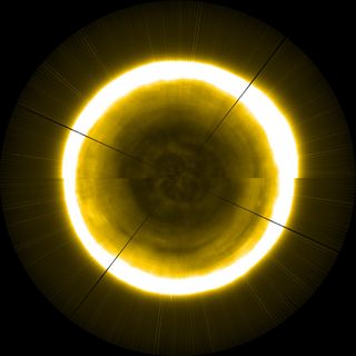 sun's north pole composite image