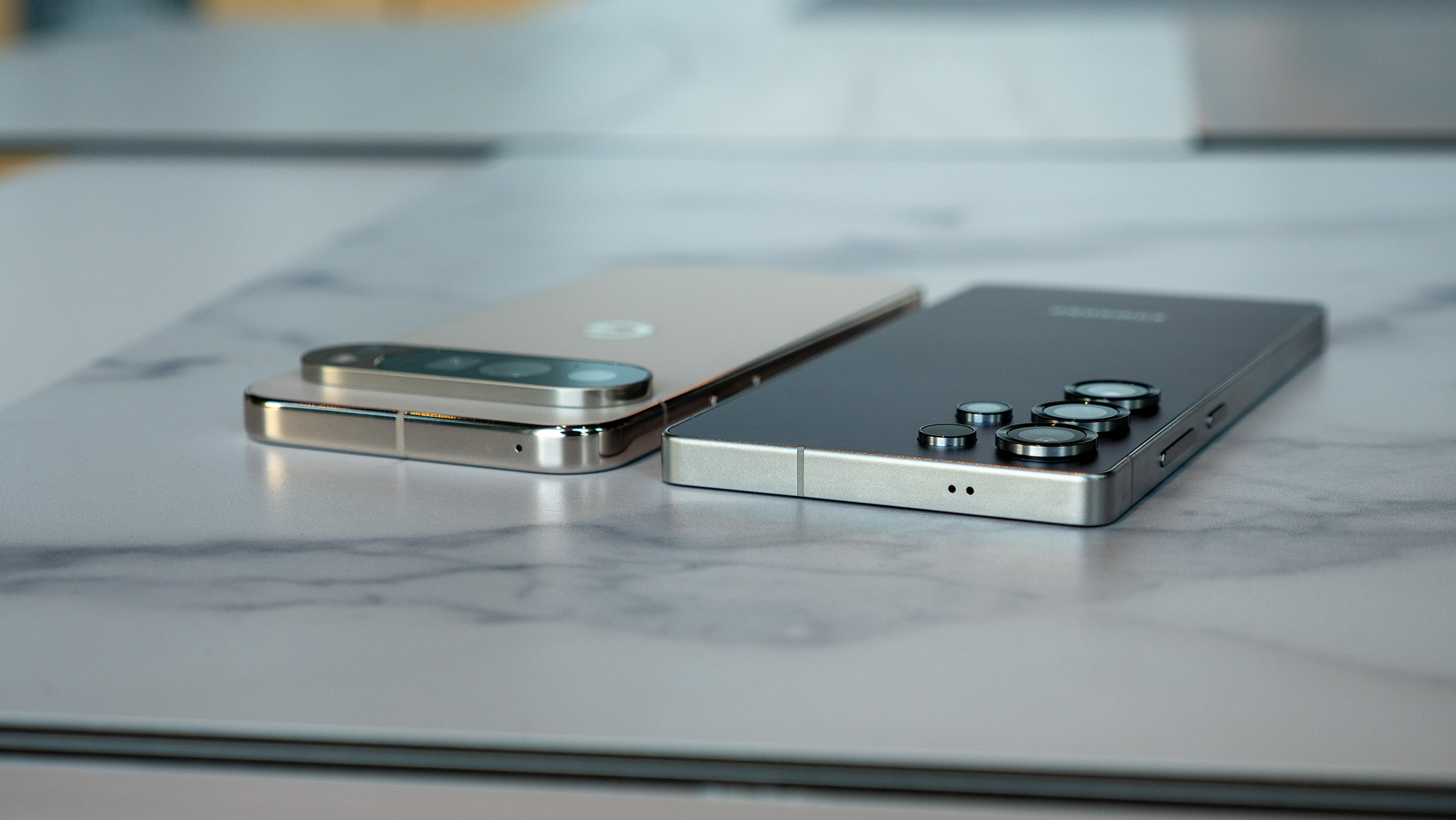 Comparing the designs of the Google Pixel 10 Pro and the Samsung Galaxy S25 Ultra