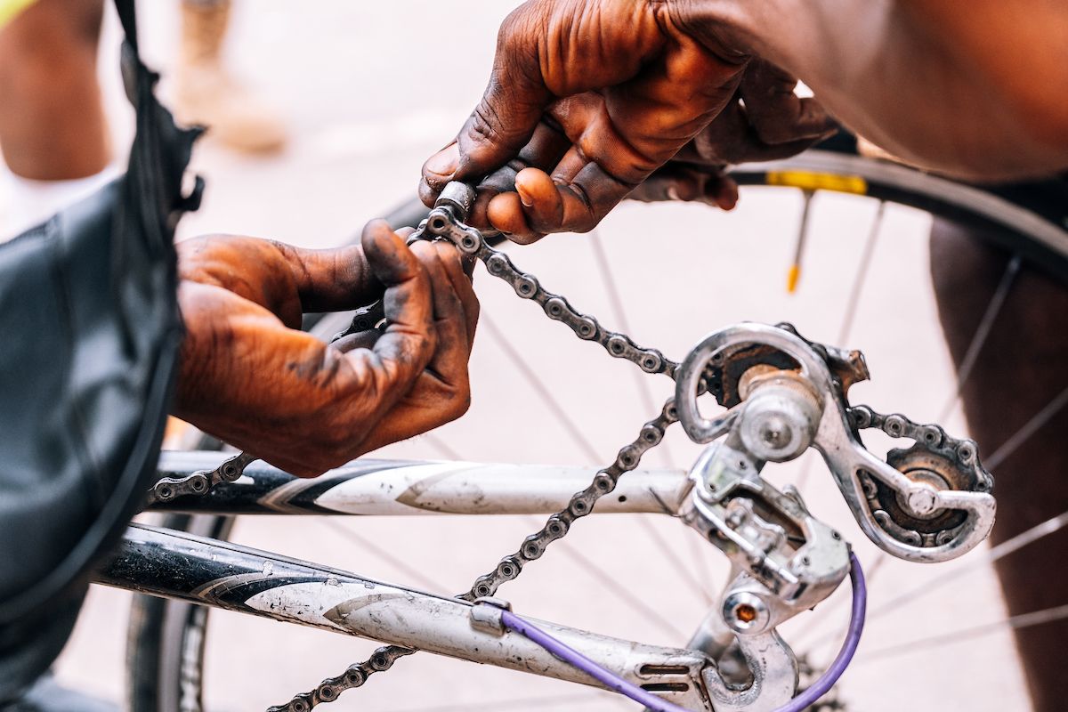 Picture by Oskar ScarsbrookSWpixcom 2630042023 Cycling SIS Science in Sport Tour de Lunsar 2023 Sierra Leone Africa