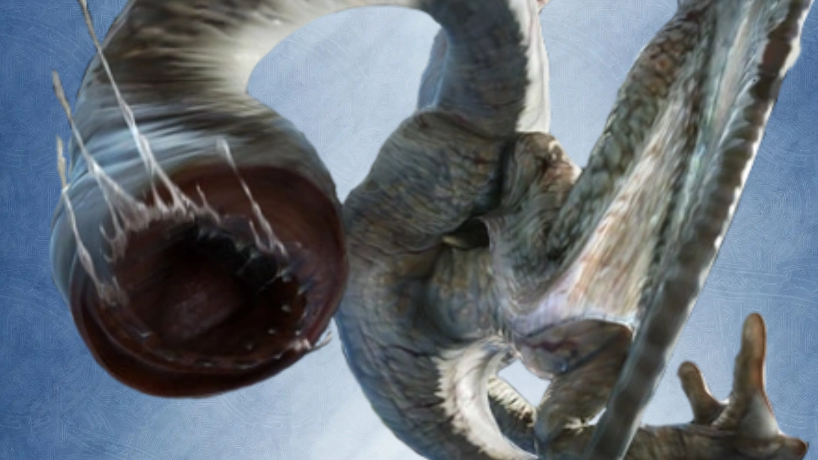 Khezu render from MH4U, with an abundance of drool.