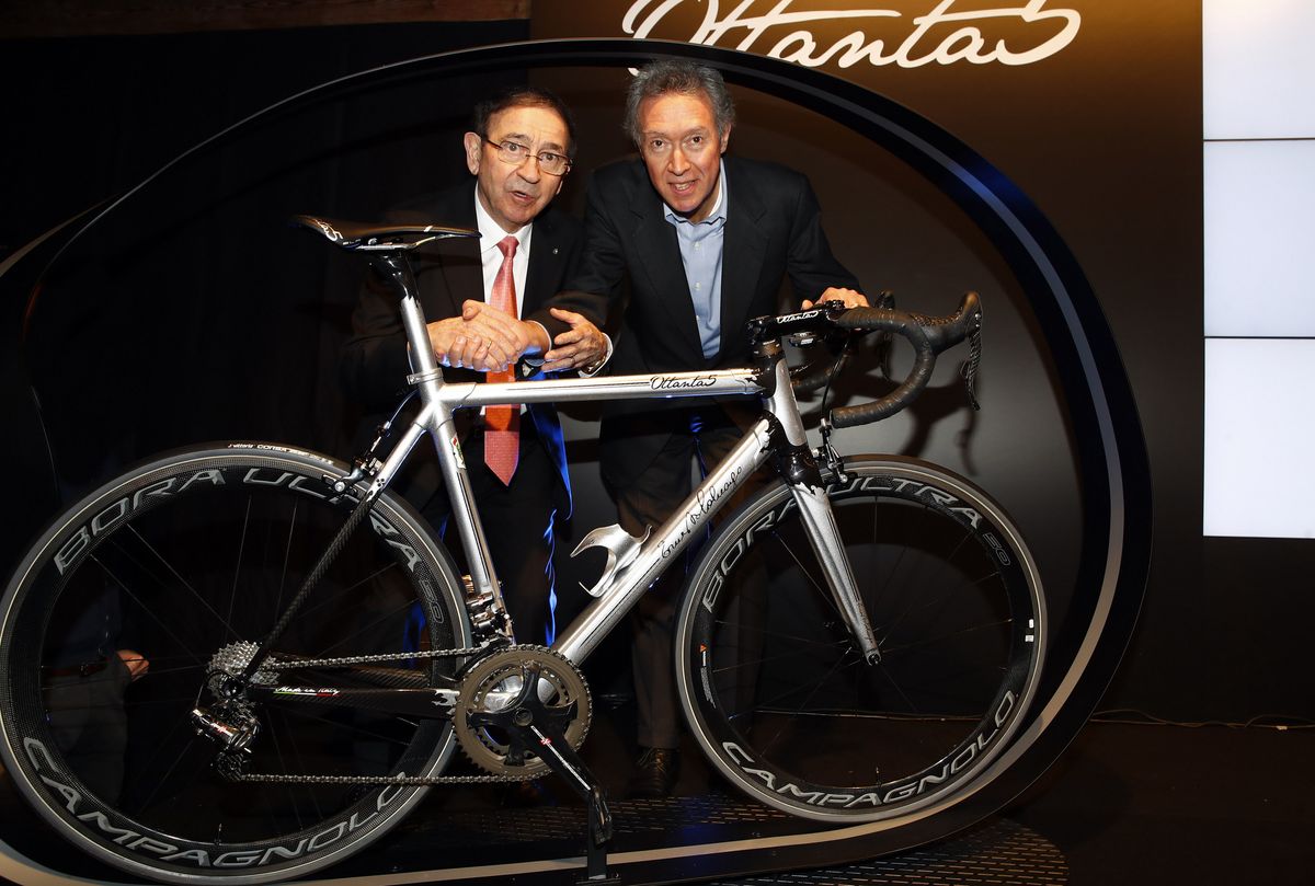 Ernesto Colnago and Valentino Campagnolo