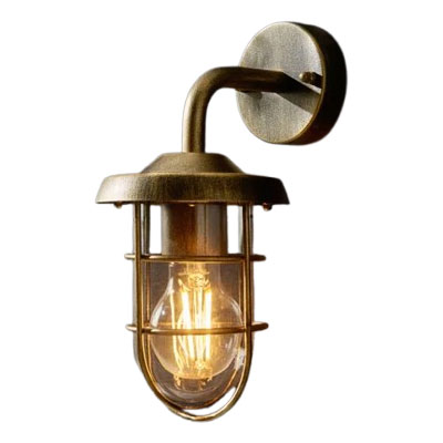 brass outdoor wall light from Dunelm