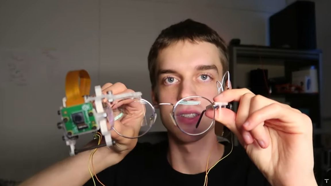 Voice-controlled magnification glasses - Raspberry Pi