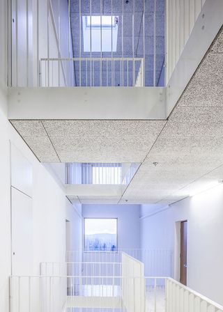 Apartment building hallways