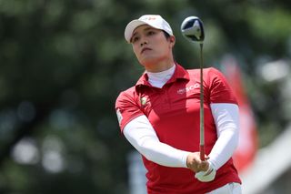 Ariya Jutanugarn hits a 3 wood