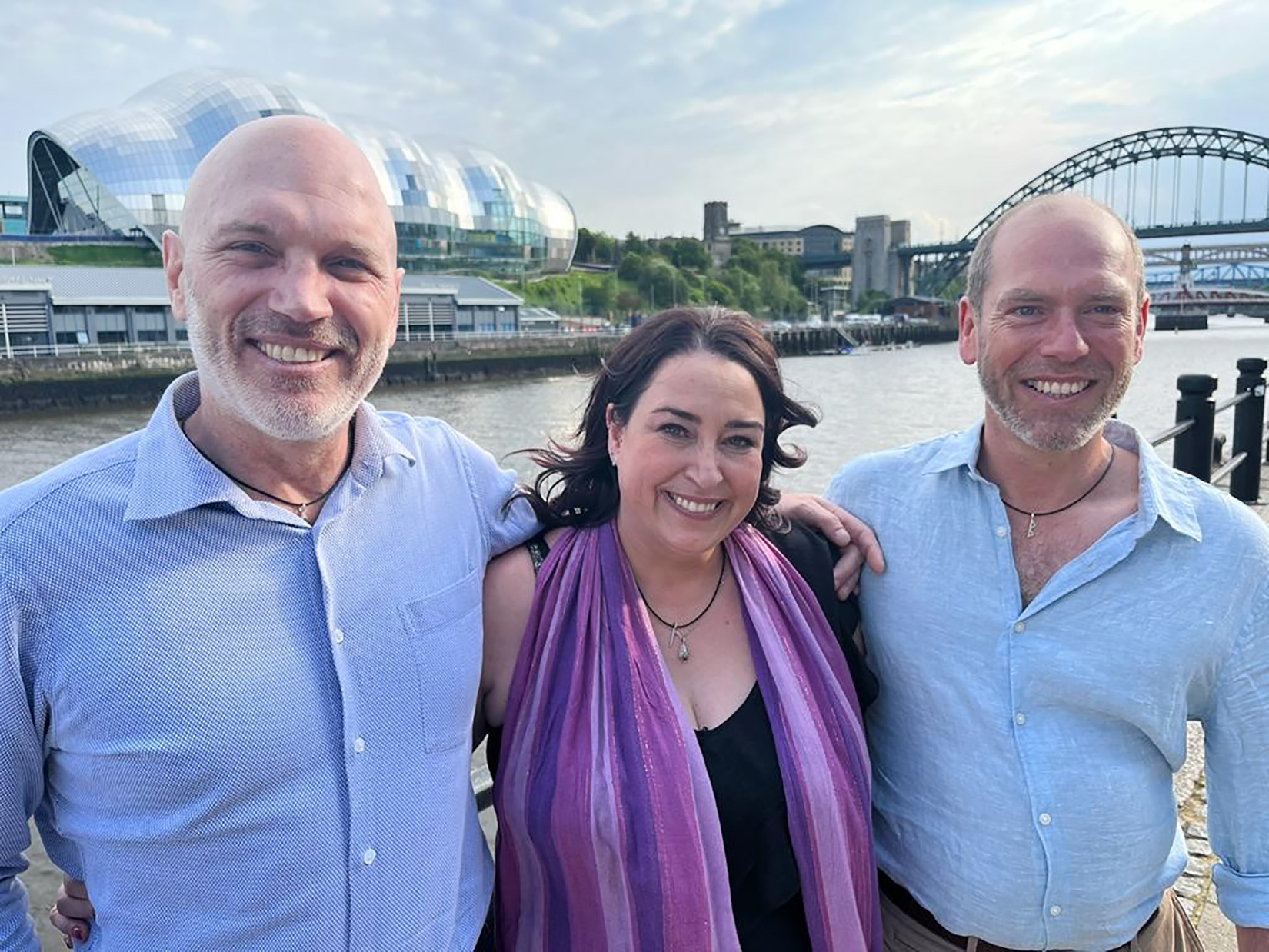 TV tonight Andrew with his half sister Lisa and half brother Barry.