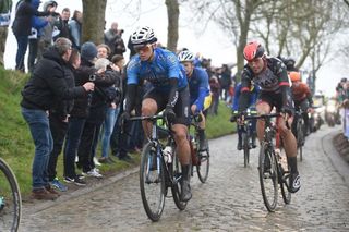 Michael Goolaerts in action at the 2018 Tour of Flanders