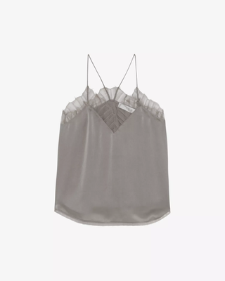 An image of an IRO, one of the best French fashion brands, silk-crepe camisole top.