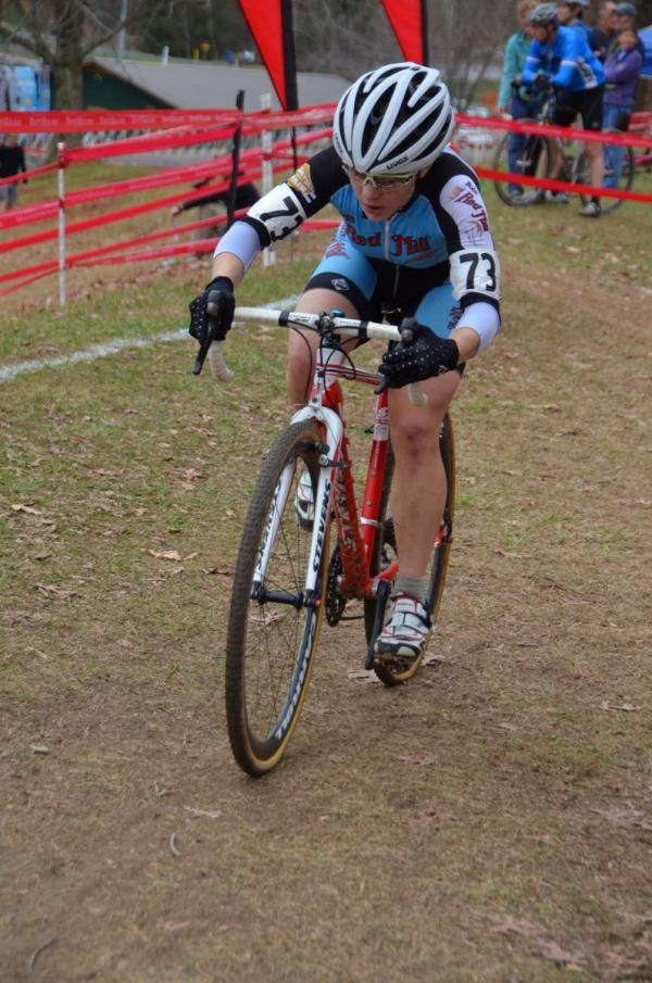 Meghan Korol (Bob's Red Mill) tries to catch the leader.