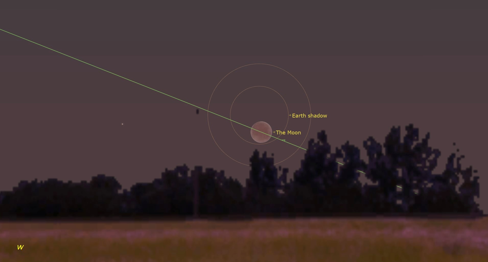 A map of the night sky.