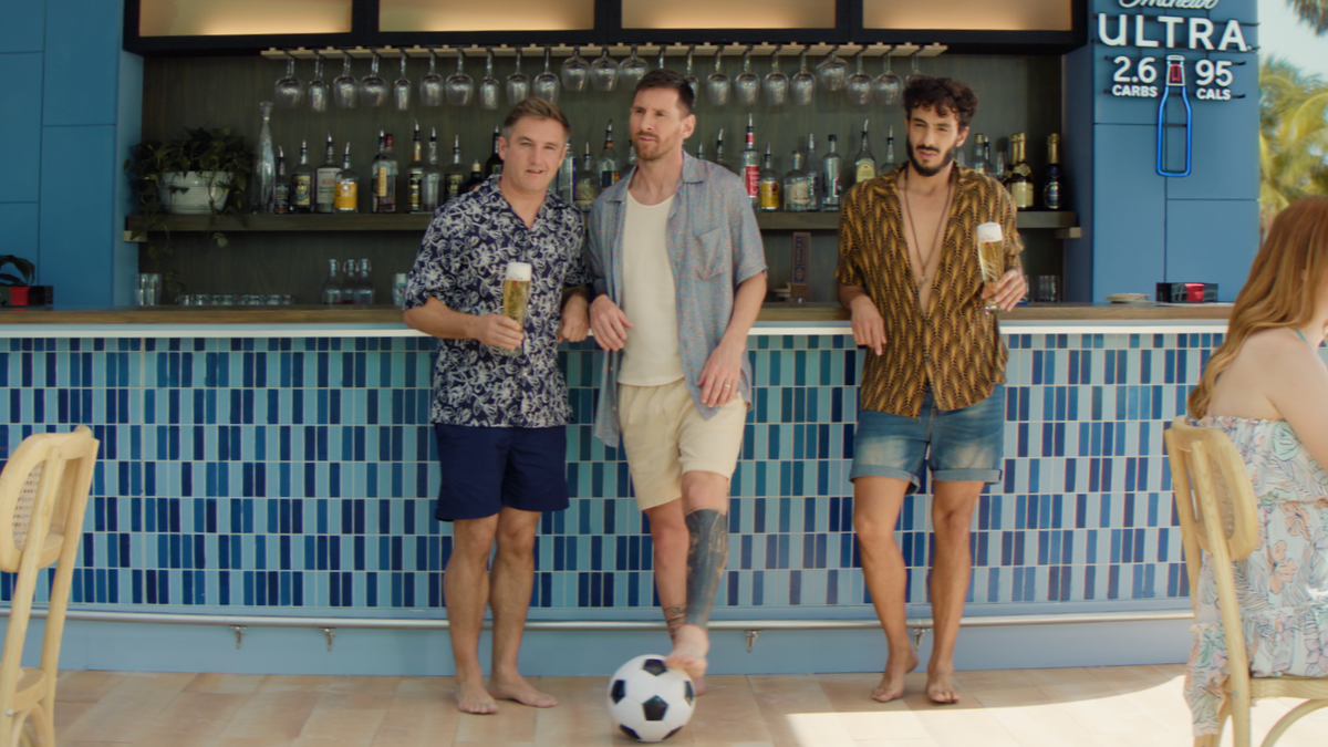 Lionel Messi in Michelob Ultra Super Bowl spot