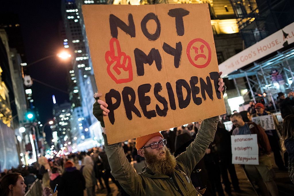 Trump protesters in NYC