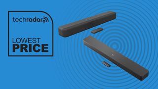Amazon Fire TV soundbar deal image on blue background 