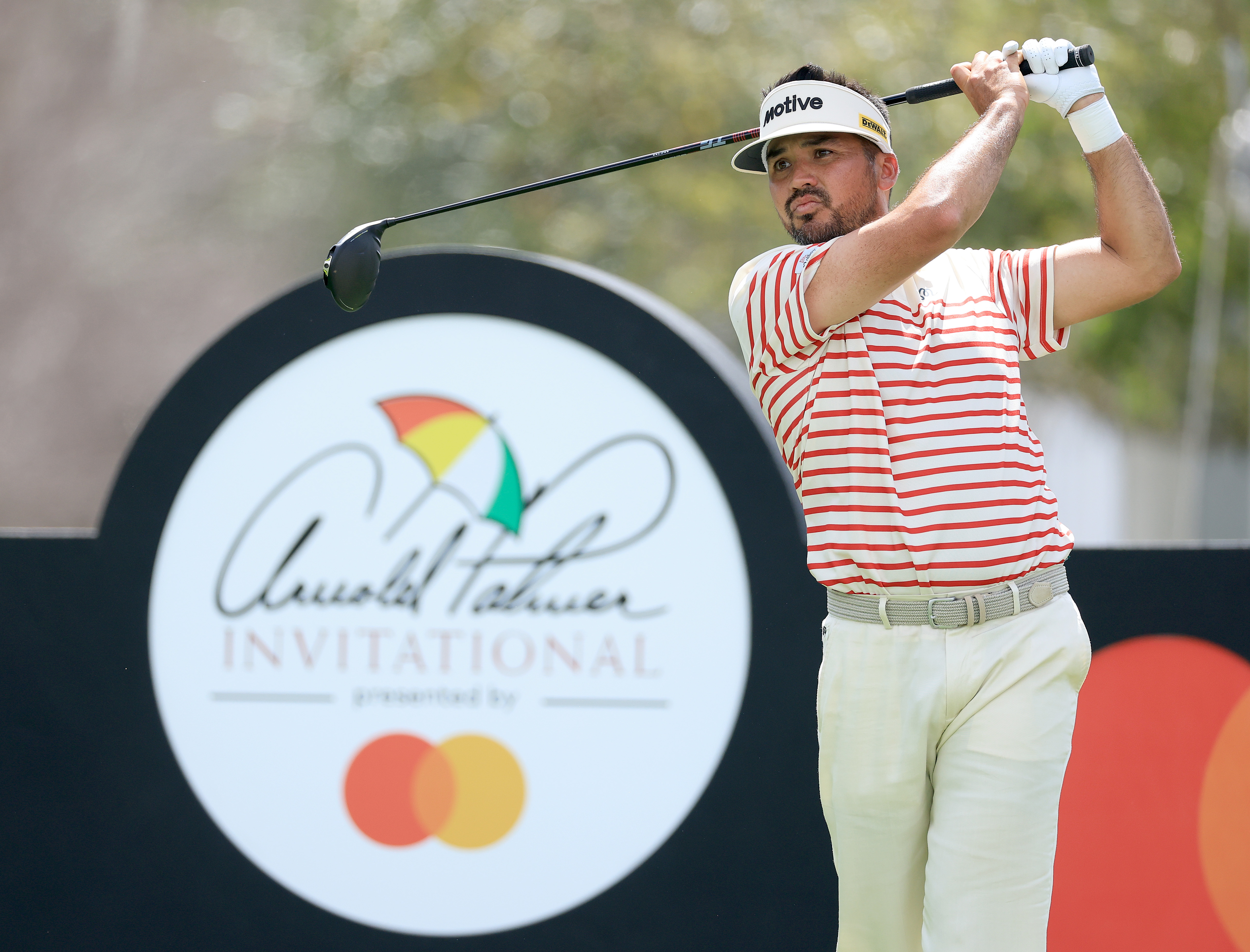 Jason Day hits a driver off the tee