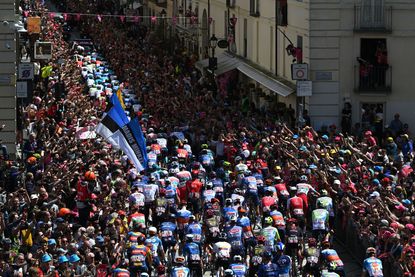 The crowds were huge for the Giro d'Italia Grande Partenza