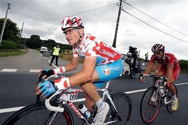 The French duo under the threatening skies in the Bretagne.