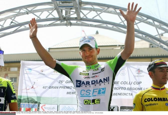 Sonny Colbrelli (Bardiani-CSF) celebrates the victory