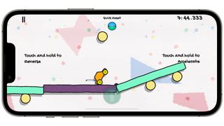 JellyCar Worlds - its controls on iPhone