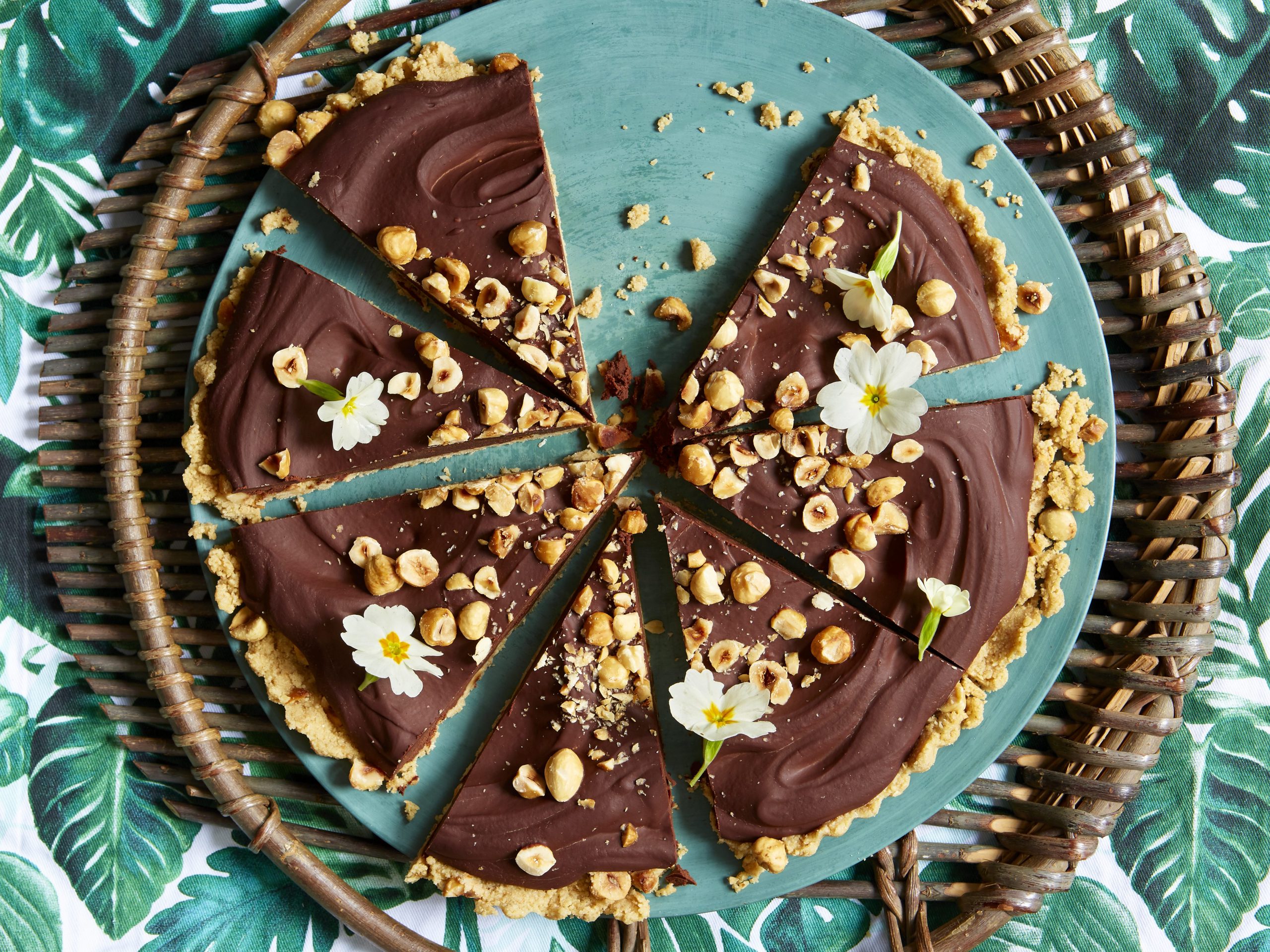 Chocolate And Hazelnut Tart With Baobab Yoghurt | British Recipes ...